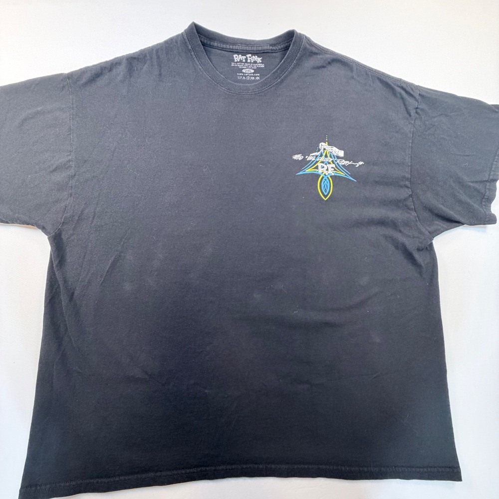 Rat Fink Ed Big Daddy Roth T Shirt 2XL Corvette I'm Bad Vettes Hot Rod Vintage